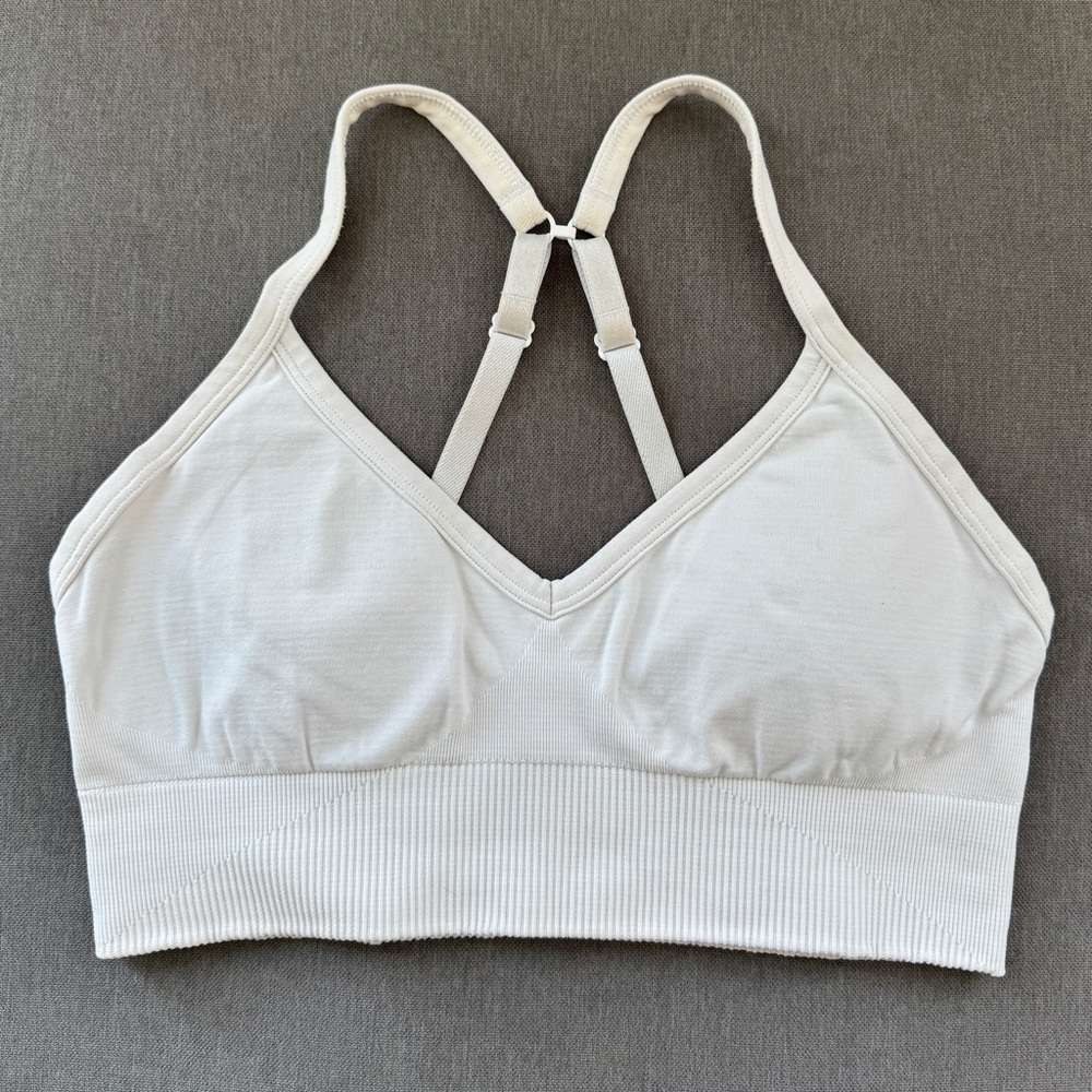 Lululemon Athletica White Sports Bra Size S